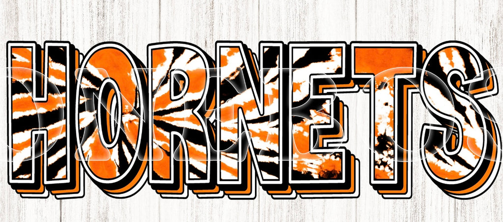 Hornets Black/Orange Tie Dye