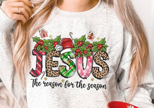 Jesus the Reason for the Season holly leaves