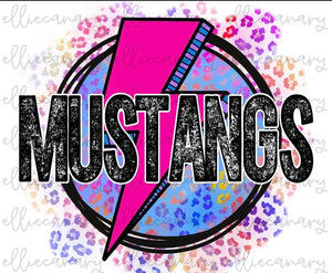 Mustangs Bright & lightning Bolt