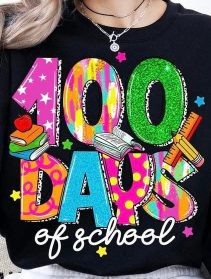 100 Days of School Bright Colors