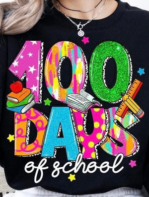 100 Days of School Bright Colors