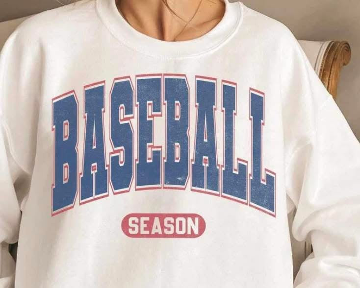 Baseball Season Varsity Lettering Comfort Colors