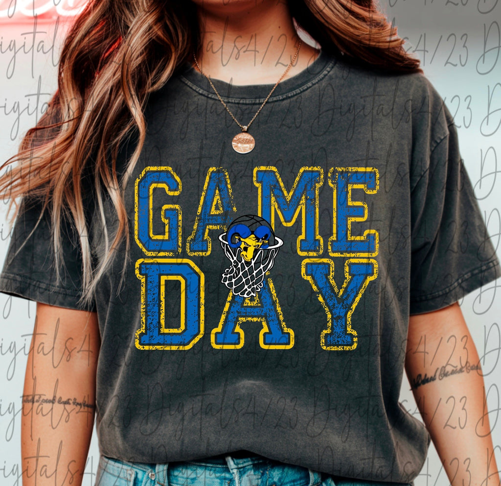 Game Day Basketball Rams Comfort Colors