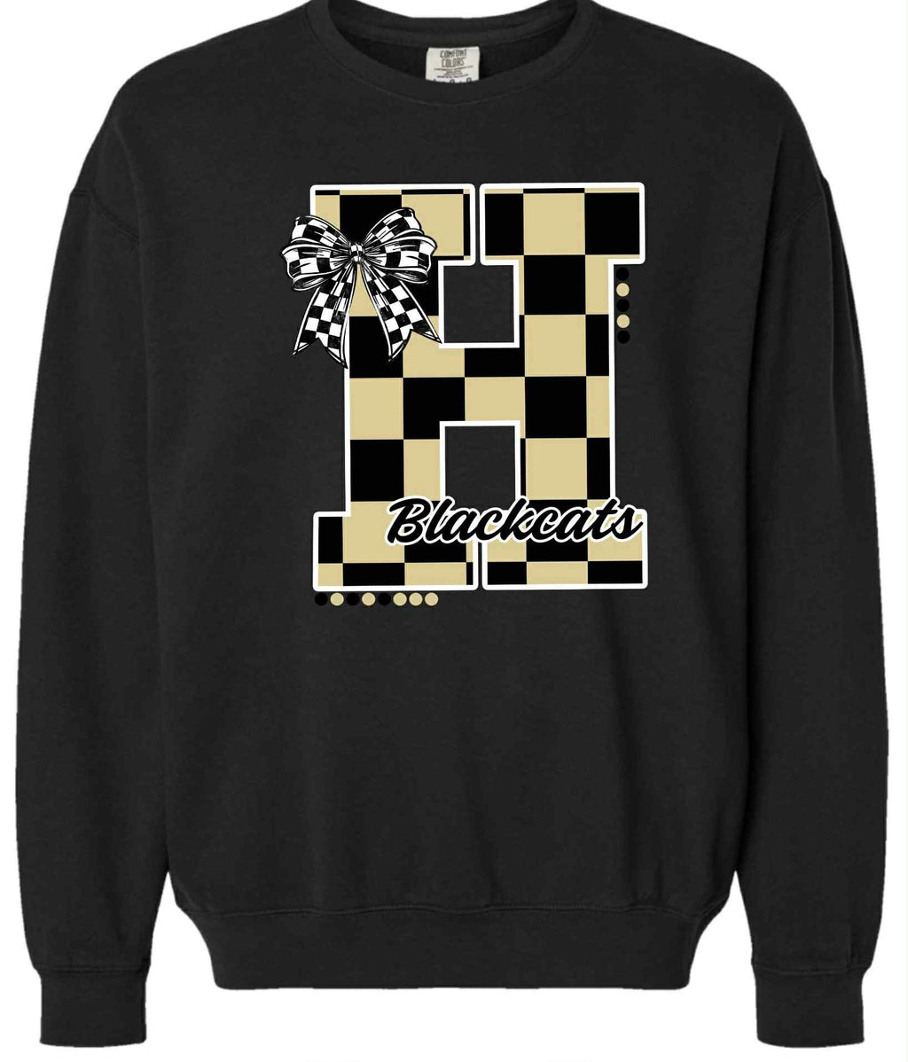 Herky Tan Checker H Comfort Colors Sweatshirt