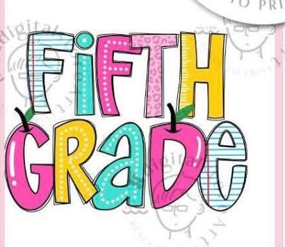 Fifth Grade Paper and Apple