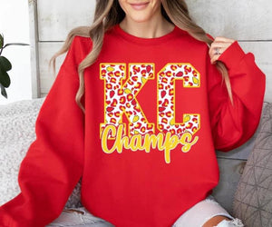 Kc champs Bella Canvas Sweatshirt/T-shirt