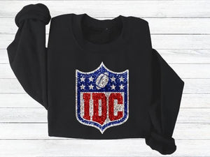 IDC Football Faux Glitter