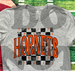 Hornets Checkered Background