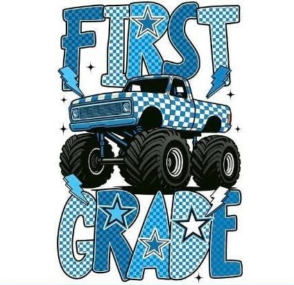 First Grade Blue Truck