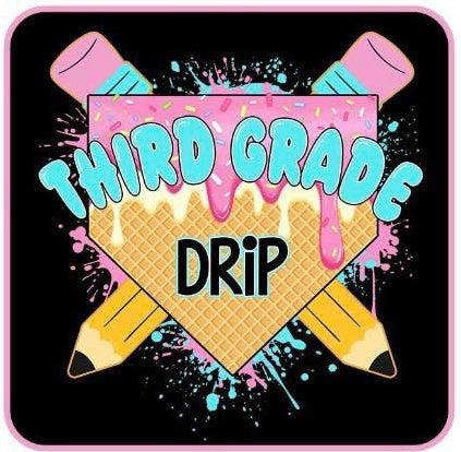 Third Grade Drip Pink/blue