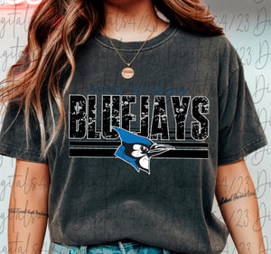 Oak Ridge Bluejays Strips Comfort Colors