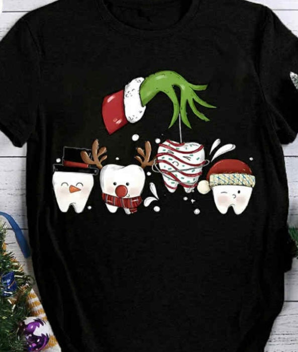 Green Hand With Teeth Dental