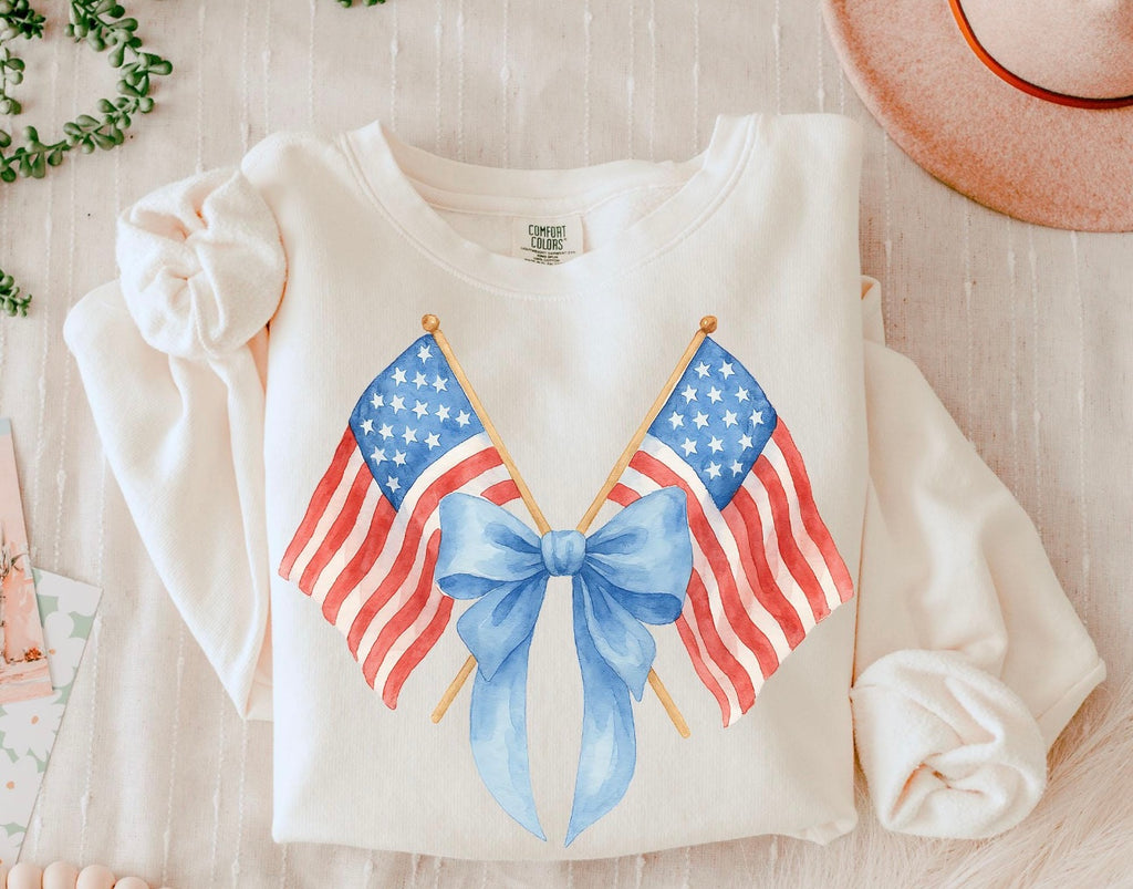 Flag & Bow Coquette Comfort Colors