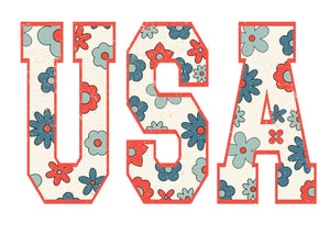 USA Floral Light Background