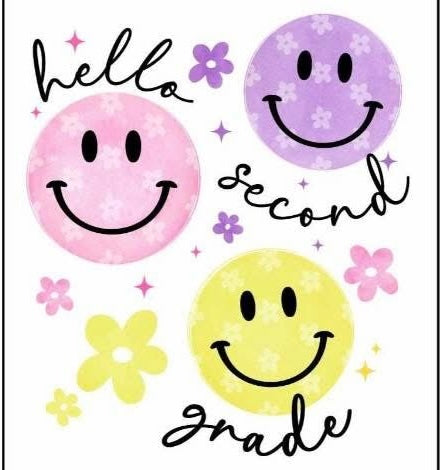 Hello Second Grade Flowers SF