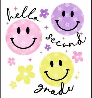 Hello Second Grade Flowers SF