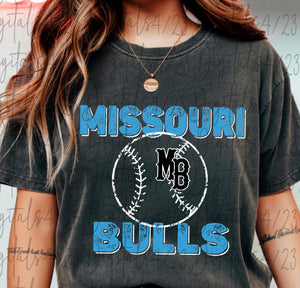 Missouri Bulls Carolina Blue Comfort Colors