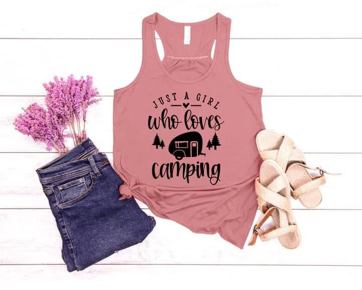 Just a Girl Who Loves Camping Tank Top