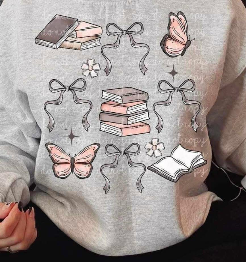 Book and Bow Collage