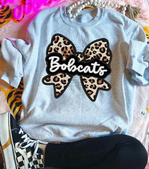 Bobcats Leopard Bow