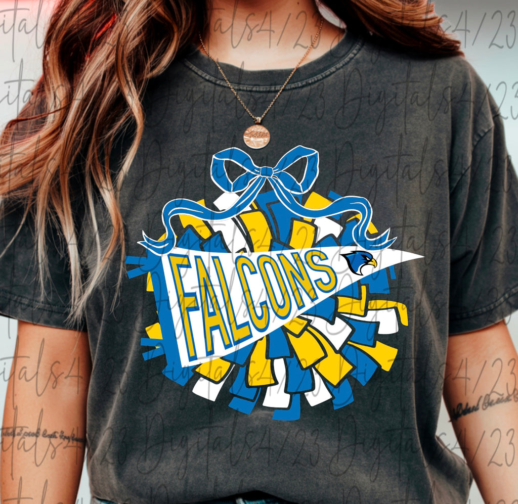 Falcons Pom Pom Pennant Youth Comfort Colors