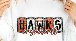 Hawks Basketball Framed Letters
