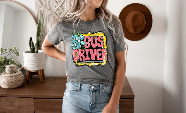 Bus Driver with Flower