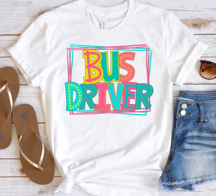 Bus Driver Bright Lettering