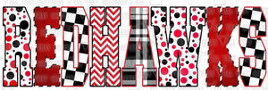 Redhawks Doodle Letters