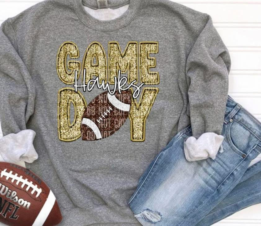 Game Day Hawks Gold