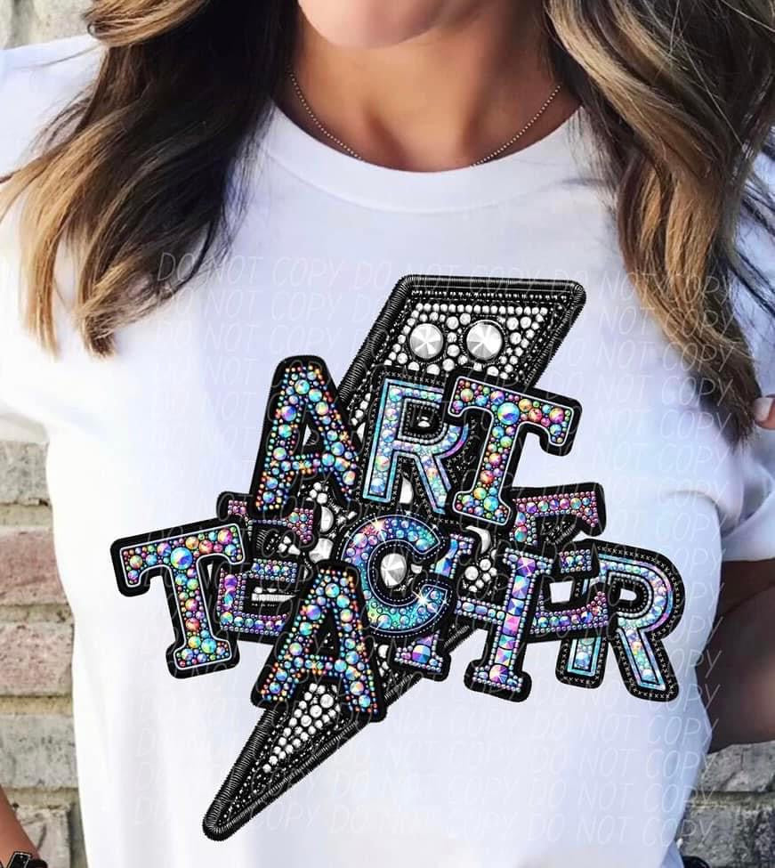 Art Teacher Rhinestones