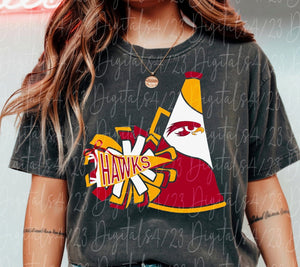 Hawks Cheer Comfort Colors