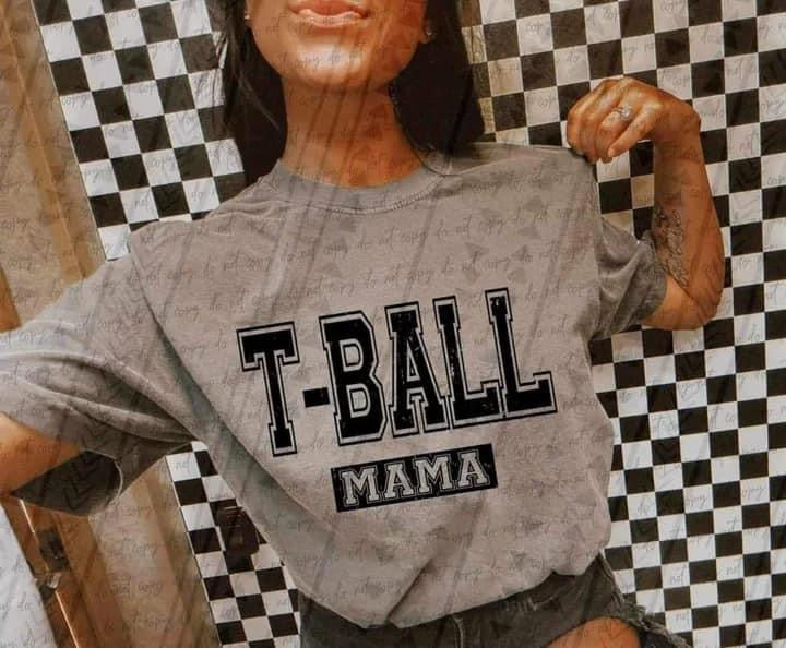 T-Ball Mama Black design