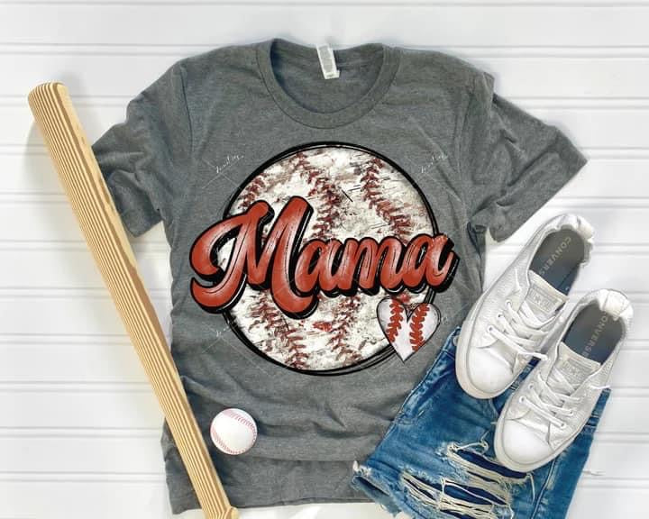 Baseball Mama Ball & Heart