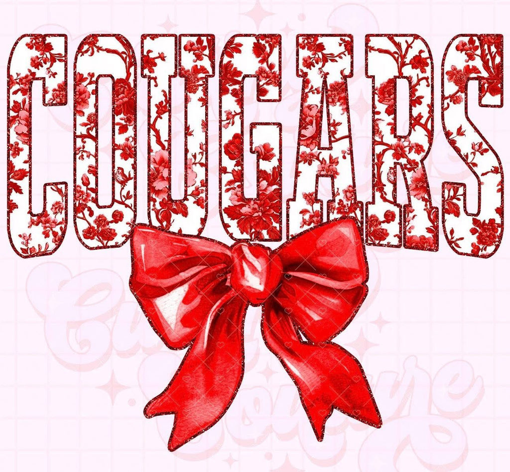 Cougars Red Bow