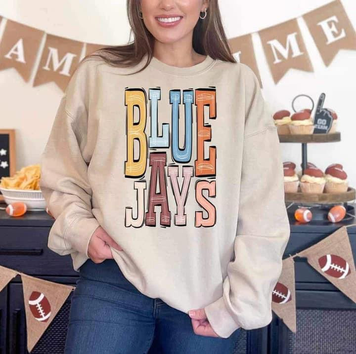 Blue Jays Block Letters