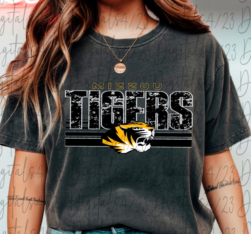 M Tigers Strips Comfort Colors