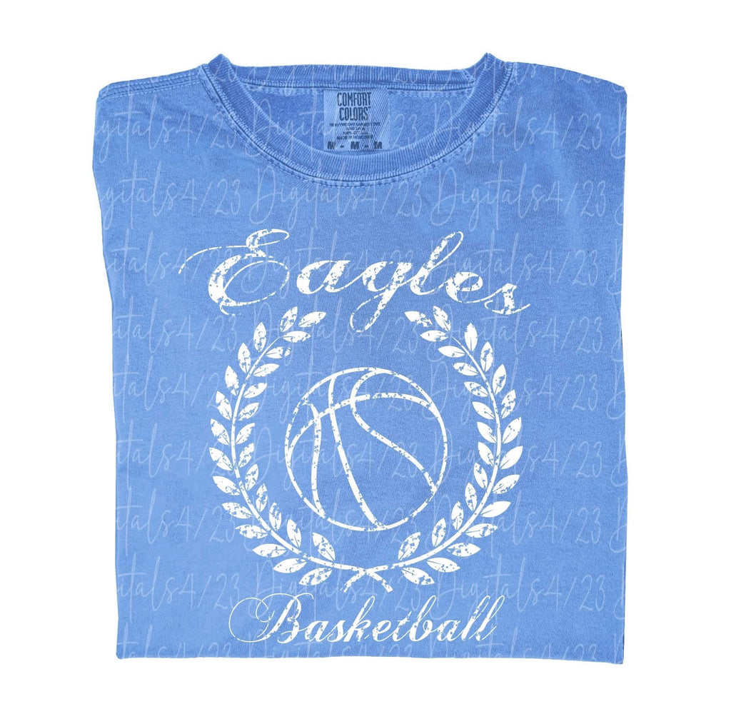 Eagles Basketball Comfort Colors long sleeves