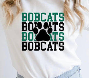 Bobcat Green & Black Stacked