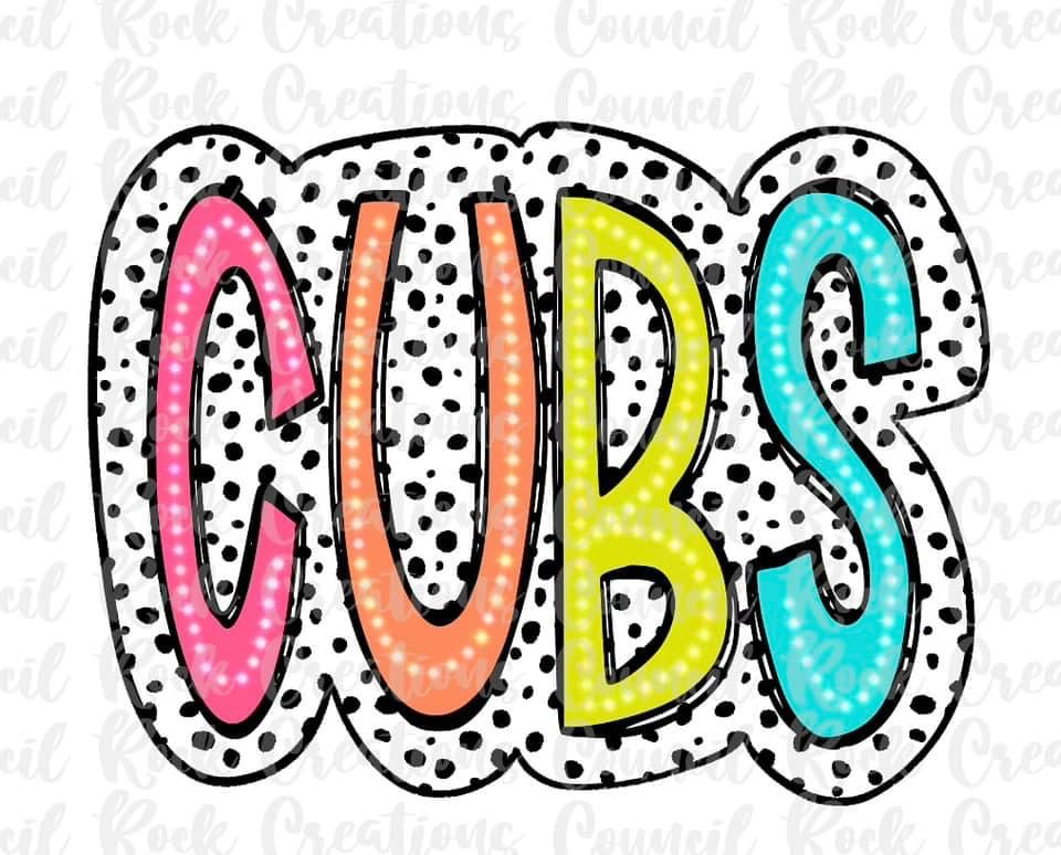 Cubs Bright Dalmatian Dot