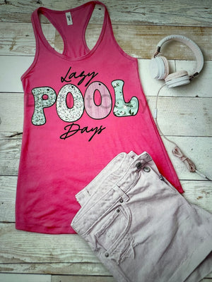 Lazy Pool Days Tank Top