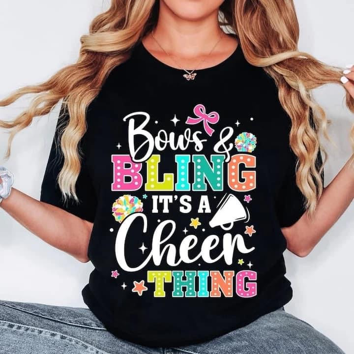 Bows & Bling It’s a Cheer Thing (White)