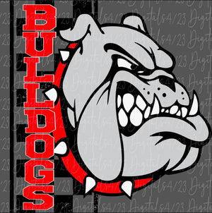 Red Bulldogs Vertical T-Shirt