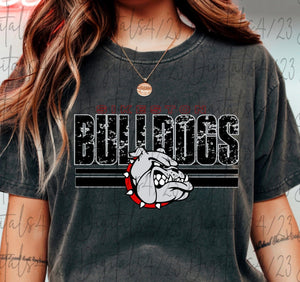 Someone Bulldogs Strips (Adult Bella Canvas/Gildan youth)