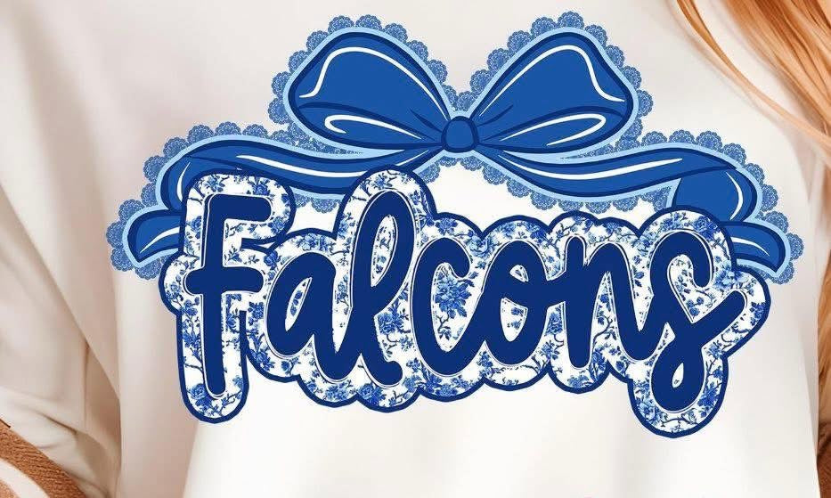 Falcons Blue Bow Sweatshirt