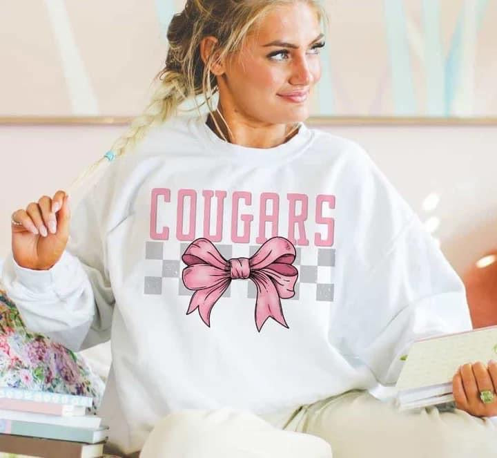 Cougars Pink, Checker & Bow