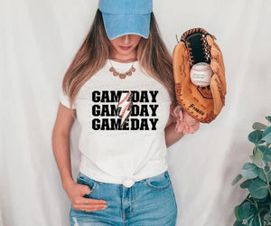 Game Day Baseball Lightning Bolt