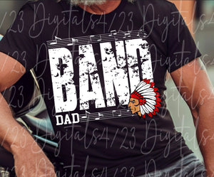 Indians Band Dad T-Shirt