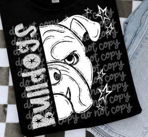 Bulldogs Vertical Half