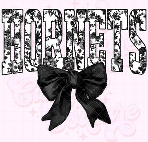Hornets Bow Black